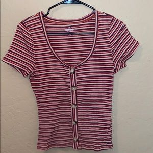 Hollister striped shirt with buttons